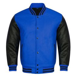 Varsity Jacket Royal Blue Black